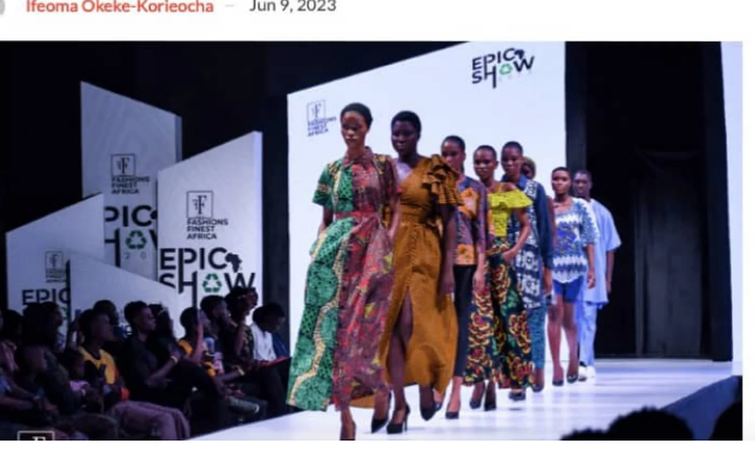 Fashions Finest Africa Epic Show 2023 runway in Lagos