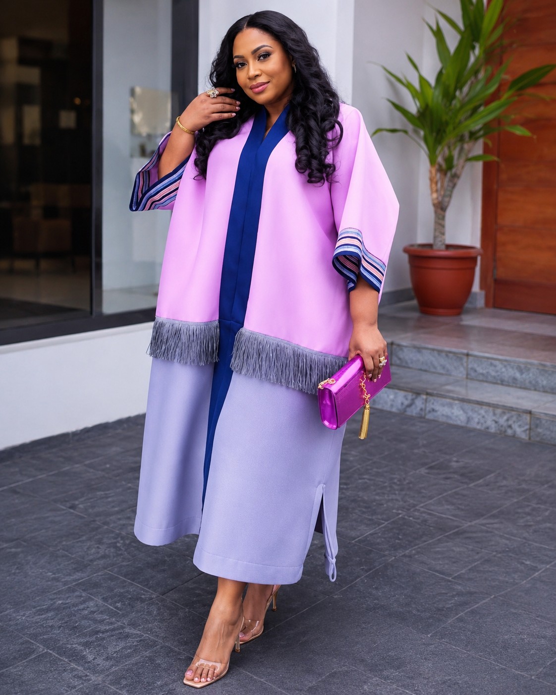Floral Jacket Midi Look by Da Estol Creative